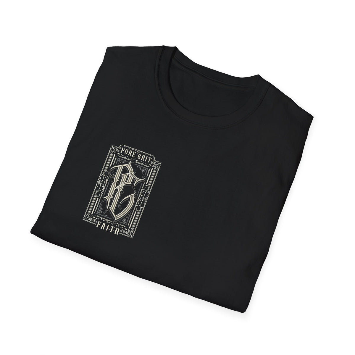Chosen Called Committed black t-shirt from Pure Grit Faith, Christian metal style